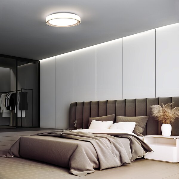 SOLIGHT LED osvětlení s dálkovým ovladačem Floco, 30W + 6W RGB, 2100lm, 40cm, CCT