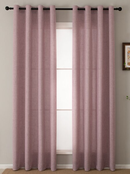 MK Lůžkoviny Závěsy Zara starorůžová – 140 × 280 cm (2 ks)