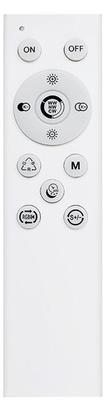 SOLIGHT LED osvětlení s dálkovým ovladačem Floco, 30W + 6W RGB, 2100lm, 40cm, CCT