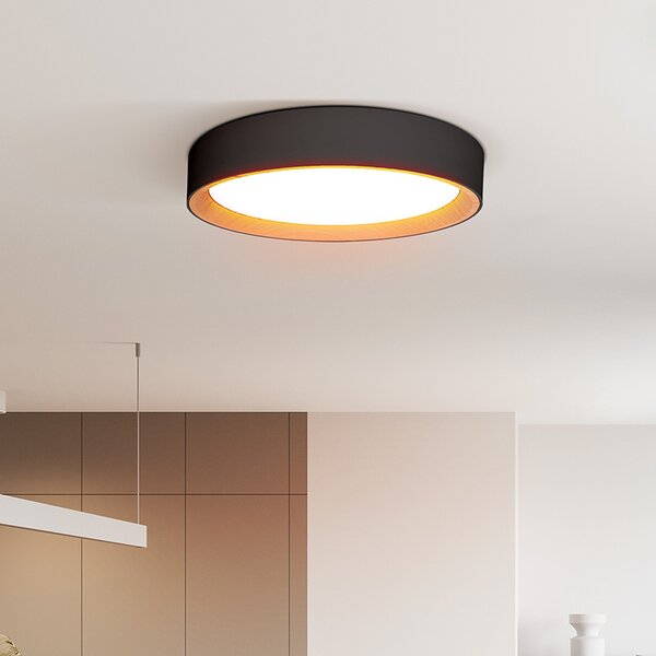 SOLIGHT LED osvětlení s dálkovým ovladačem Larios Black 48W 3360lm 39cm CCT