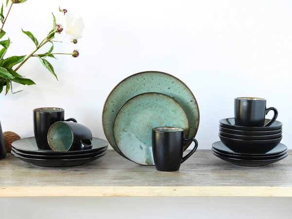 KOMBINOVANÁ SOUPRAVA, 16dílné, kamenina Creatable - Online Only nádobí, Online Only