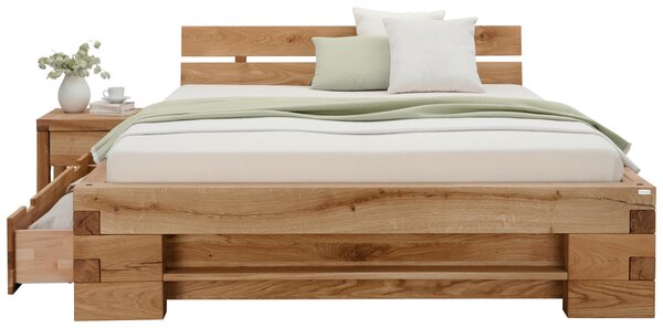 POSTEL, 180/200 cm, barvy dubu Linea Natura - Manželské postele