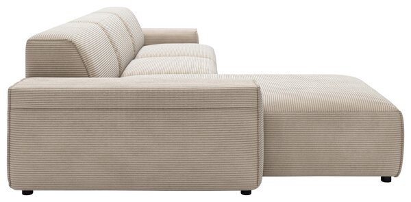 ROHOVÁ SEDAČKA, textil, šedohnědá Livetastic - Sedací soupravy, Online Only