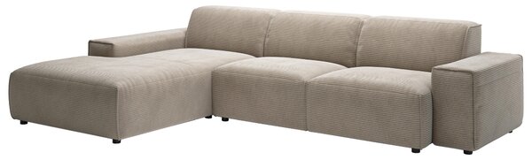 ROHOVÁ SEDAČKA, textil, šedohnědá Livetastic - Sedací soupravy, Online Only