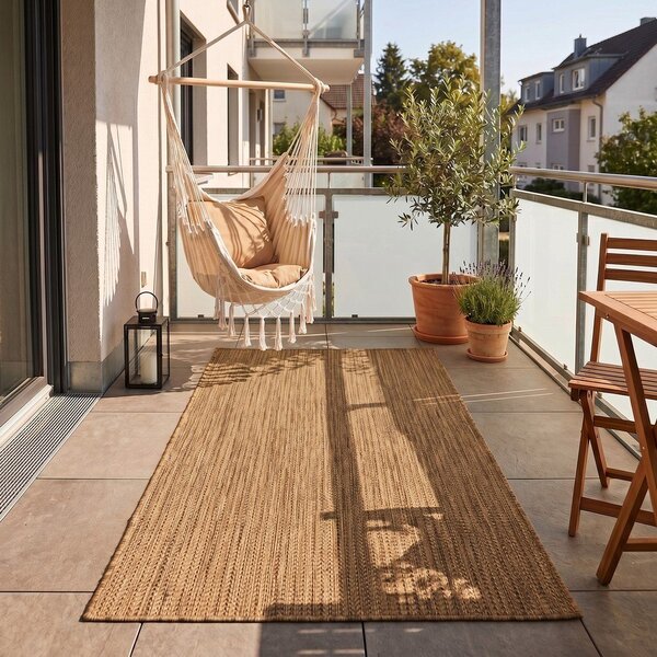 Hnědý vnitřní a venkovní koberec 60x100 cm Mira 1450 – Ayyildiz Carpets