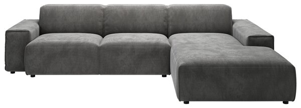 ROHOVÁ SEDAČKA, textil, tmavě šedá Livetastic - Sedací soupravy, Online Only