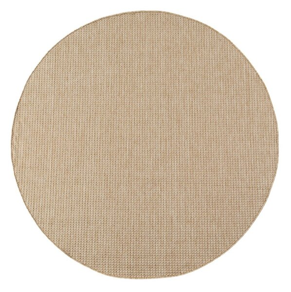Béžový kulatý vnitřní a venkovní koberec ø 80 cm Mira 1450 – Ayyildiz Carpets