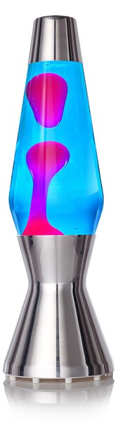 Mathmos Astro, originální lávová lampa, 1x35W, modrá s růžovou lávou, 43cm