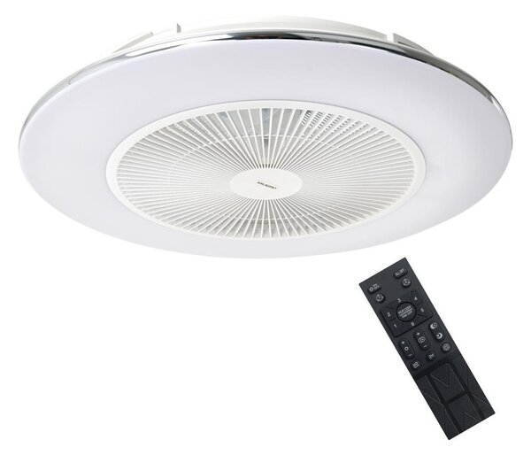 Milagro LED Stmívatelné stropní svítidlo s ventilátorem ARIA LED/38W/230V bílá + DO MI1980
