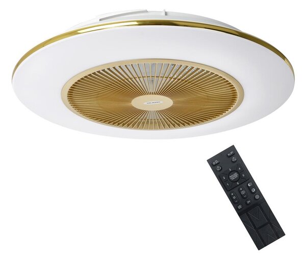 BRILAGI - LED Stmívatelné svítidlo s ventilátorem AURA LED/38W/230V zlatá + DO BG0375