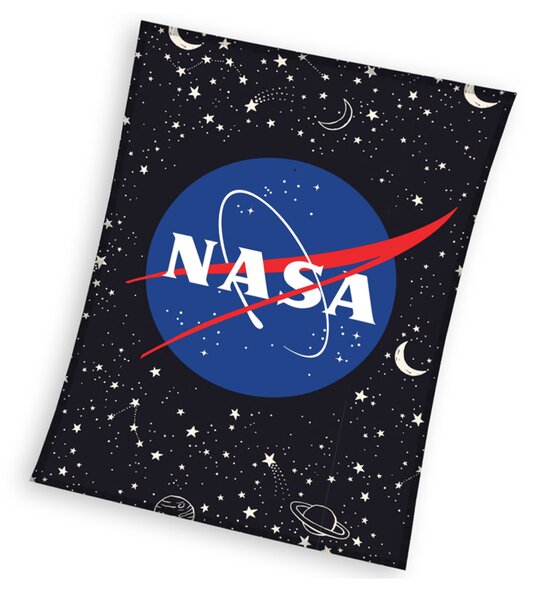 MK Lůžkoviny Dětská mikroplyšová deka 130 x 170 cm - NASA Vesmír