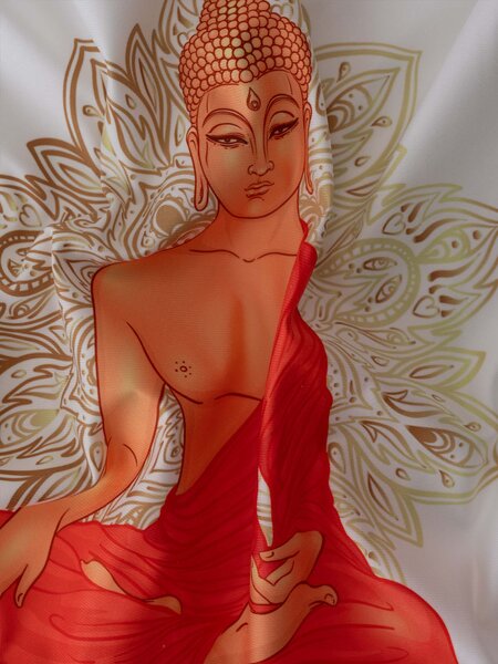 MK Lůžkoviny Povlak na polštář mikroplyš 45 x 45 cm - Buddha 8 L02