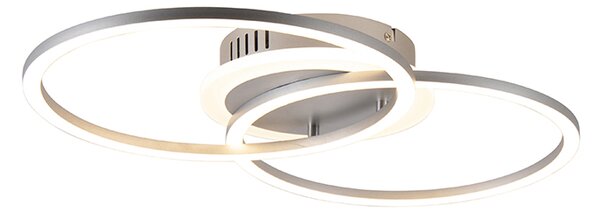 Designové stropní svítidlo z oceli včetně LED třístupňového stmívatelného - Veni