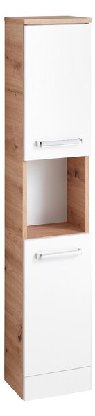 MIDI SKŘÍŇKA, bílá, dub artisan, 25/130/20 cm Xora - Koupelnové série