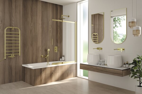 Deante Silia, koupelnový radiátor 500x850 mm, 335W, zlatá matná, DEA-AGI_RG31