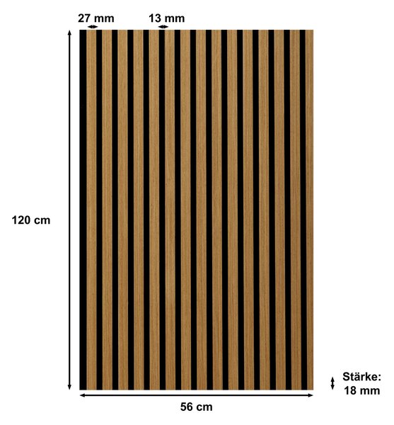 AKUSTICKÝ PANEL 56/120/1.8 cm