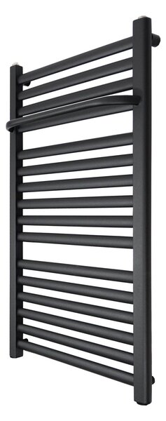 Regnis LE-R, topné těleso s věšákem na ručníky 440x500mm, 289W, černá, LE-R/500/440/D400/BLACK