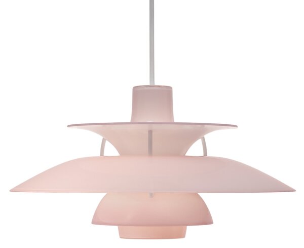 Závěsná svítidlo Louis Poulsen, PH 5 320, stmívatelné, Pudrová, Jídelna, Plast, Design