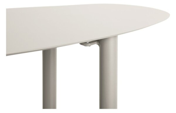 Šedý kovový konzolový stolek 28x90 cm Riqueza – Leitmotiv