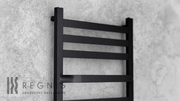 Regnis LOX DUO, topné těleso 300x1500mm, 644W, černá matná, LOXDUO1500/300/D270/BLACK