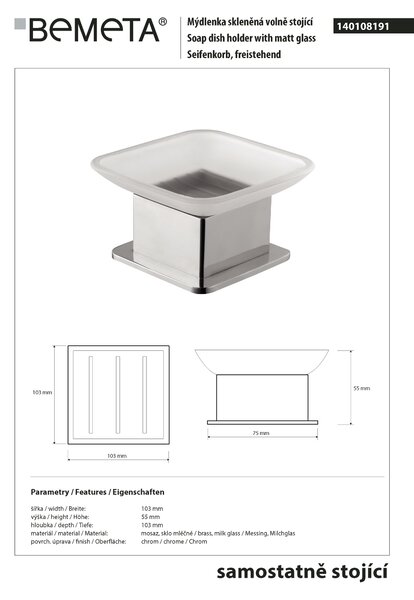 Bemeta Design BETA: Mýdlenka, na postavení - 140108191