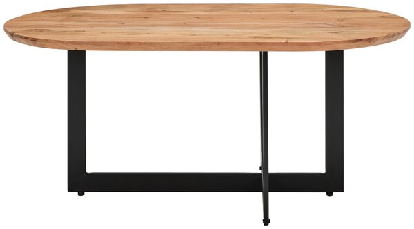 KONFERENČNÍ STOLEK, přírodní barvy, černá, dřevo, kov, 105/45/60 cm MID.YOU - Konferenční stolky, Online Only