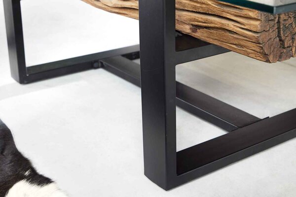 Designový konferenční stolek Shark 130 cm teak