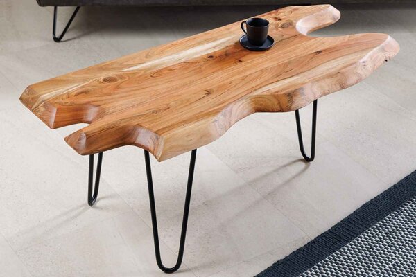 Designový konferenční stolek Jax 100 cm akácie