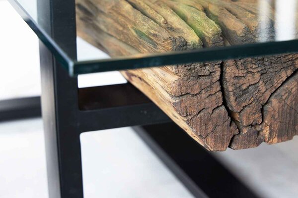 Designový konferenční stolek Shark 130 cm teak