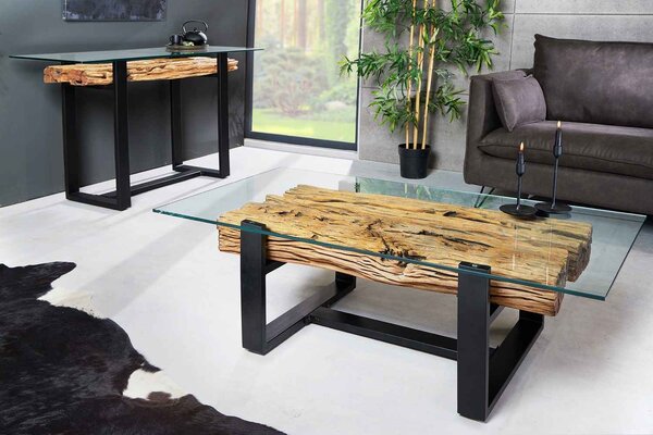Designový konferenční stolek Shark 130 cm teak