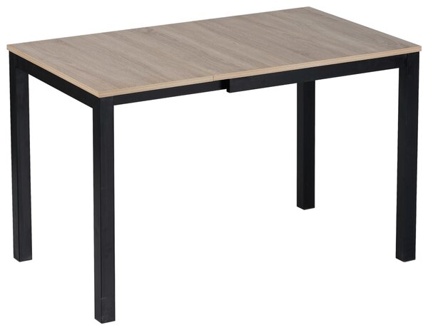 JÍDELNÍ STŮL, černá, Sonoma dub, 80-120/70/76 cm Carryhome - Jídelní stoly