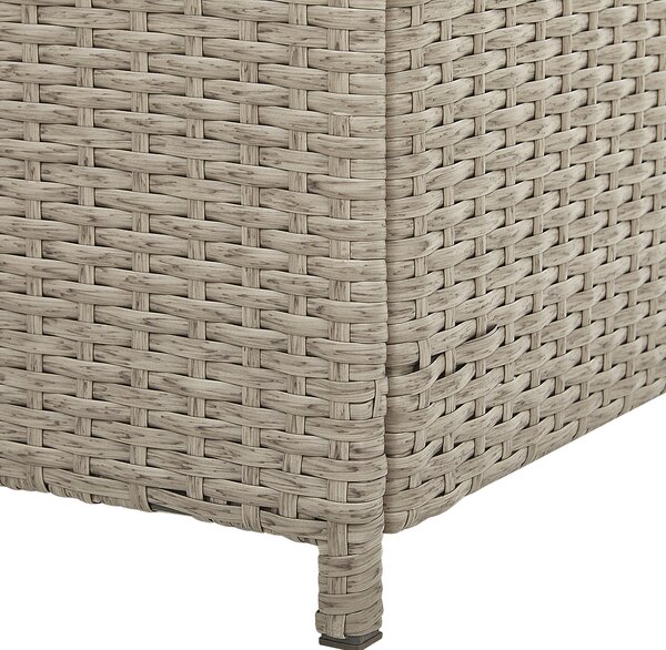 Úložný box MODENA 126 cm 46 cm Umělý ratan Taupe