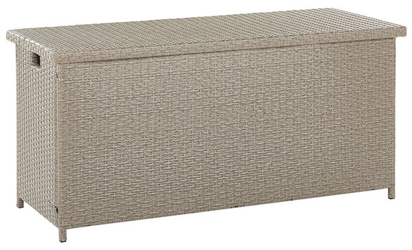 Úložný box MODENA 126 cm 46 cm Umělý ratan Taupe