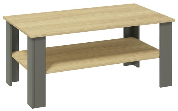 KONFERENČNÍ STOLEK, antracitová, medová, kompozitní dřevo, 100/55/44 cm Livetastic - Konferenční stolky, Online Only