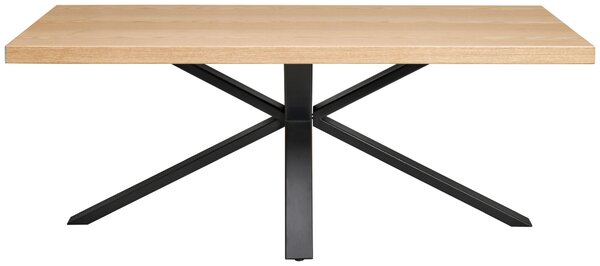JÍDELNÍ STŮL, dub, přírodní barvy, černá, 200/100/76 cm MID.YOU - Online Only jídelní stoly, Online Only