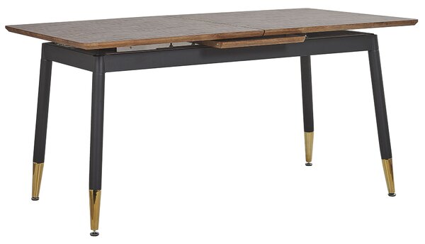 Rozkládací jídelní stůl CALIFORNIA Tmavě hnědá 160/200 cm 90 cm