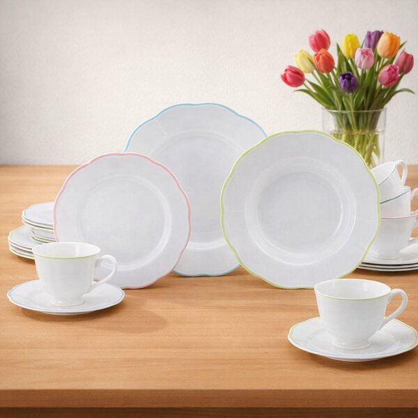 KOMBINOVANÁ SOUPRAVA 20dílné pórovina Creatable - Online Only nádobí, Online Only