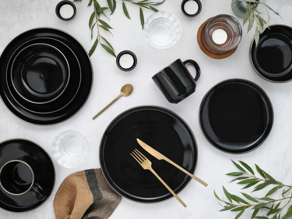 KOMBINOVANÁ SOUPRAVA 16dílné kamenina Creatable - Online Only nádobí, Online Only