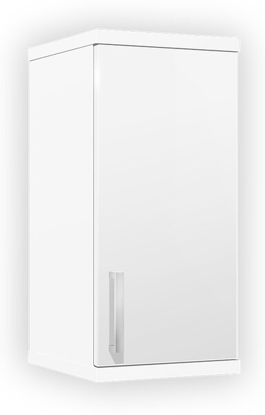 Koupelnová skříňka závěsná K9 barva skříňky: bílá 113, barva dvířek: bílý lesk