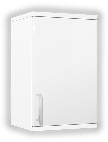 Koupelnová skříňka závěsná K8 barva skříňky: bílá 113, barva dvířek: bílá lamino