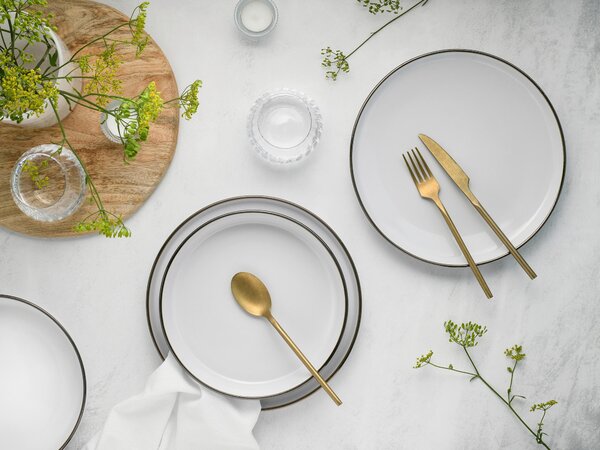JÍDELNÍ SOUPRAVA 12dílnékamenina Creatable - Online Only nádobí, Online Only
