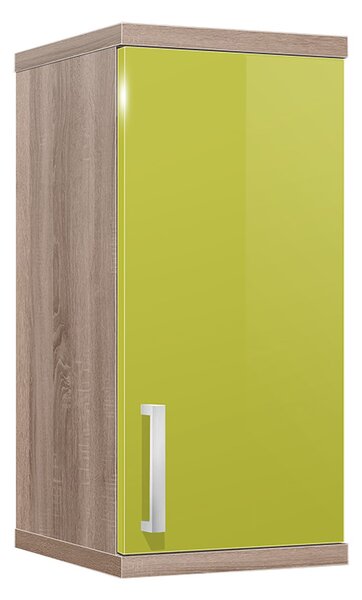 Koupelnová skříňka závěsná K9 barva skříňky: dub sonoma tmavá, barva dvířek: lemon lesk