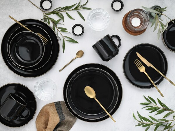 KOMBINOVANÁ SOUPRAVA 30dílné kamenina Creatable - Online Only nádobí, Online Only