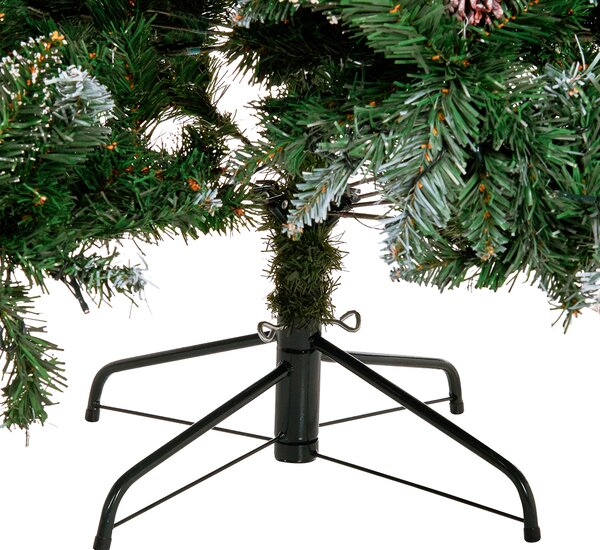 Umělý vánoční stromeček LED PALOMAR 180 cm Tmavě zelená