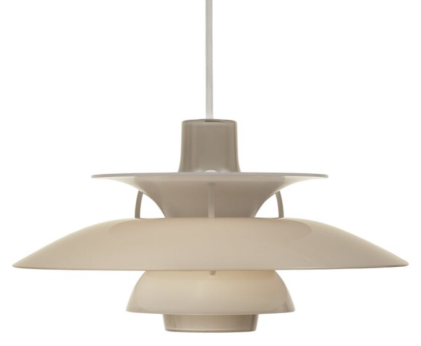 Závěsná svítidlo Louis Poulsen, PH 5 320, stmívatelné, Béžová, Jídelna, Plast, Design