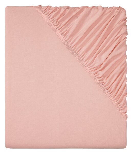 LIVARNO home Žerzejové napínací prostěradlo, 90-100 x 200 cm (světle růžová) (100362543002)