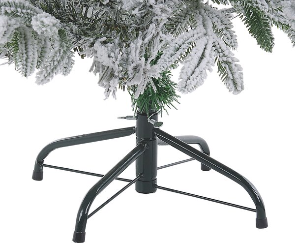 Zasněžený umělý vánoční stromeček BASSIE 120 cm Bílá
