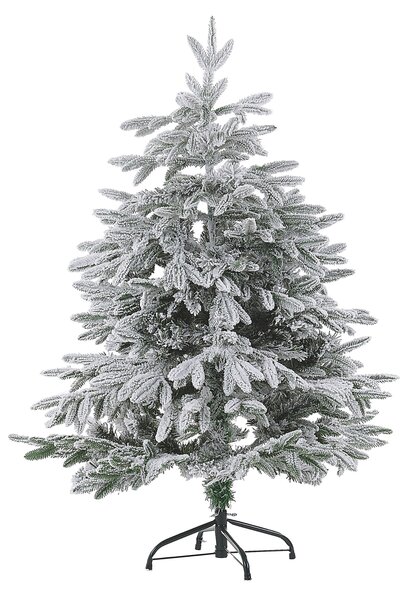 Zasněžený umělý vánoční stromeček BASSIE 120 cm Bílá