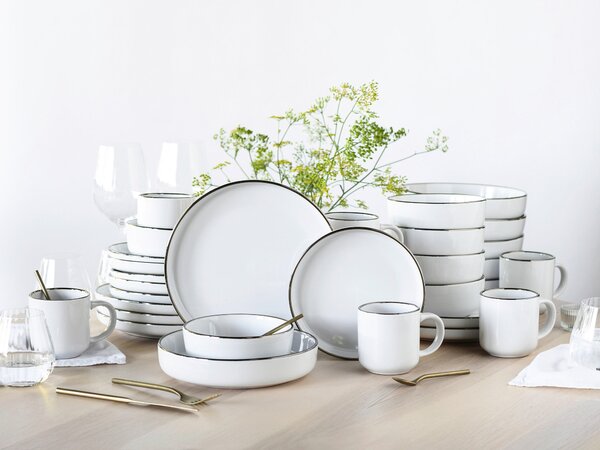 KOMBINOVANÁ SOUPRAVA 30dílné kamenina Creatable - Online Only nádobí, Online Only