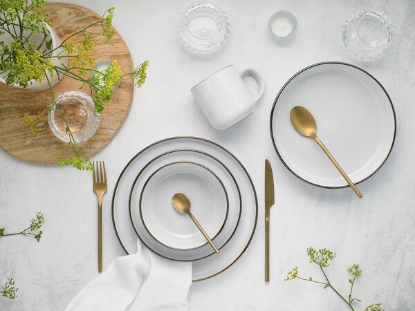 KOMBINOVANÁ SOUPRAVA 10dílné kamenina Creatable - Online Only nádobí, Online Only